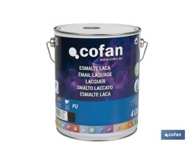 ESMALTE LACA AL AGUA NEGRO 4 L MATE