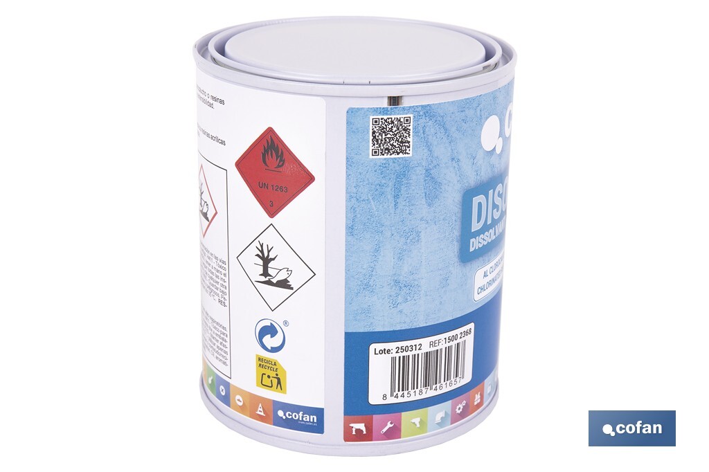 DISOLVENTE CLOROCAUCHO 750 ML