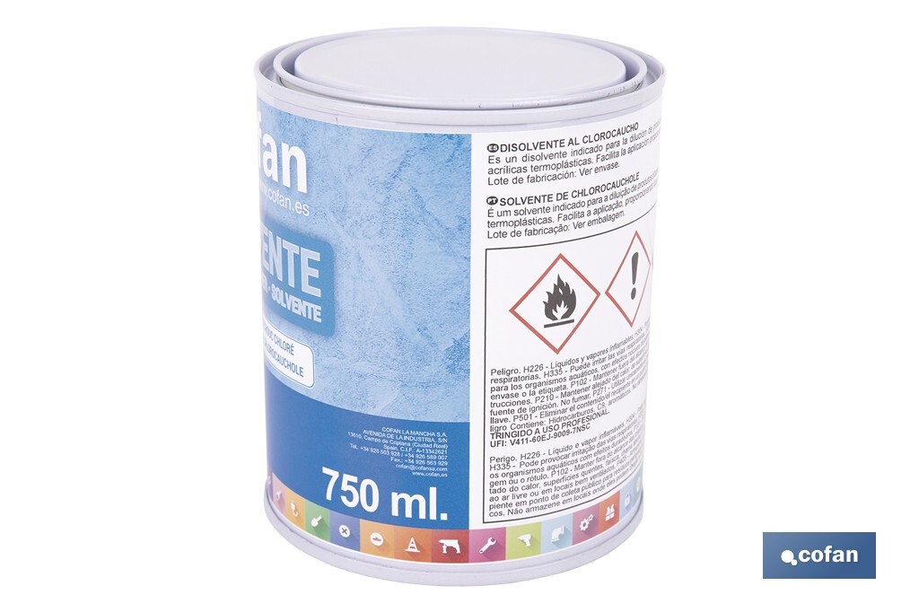 DISOLVENTE CLOROCAUCHO 750 ML