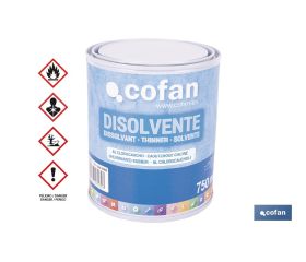 Disolvente clorocaucho | Diluyente para resinas acrílicas termoplásticas | Alta compatibilidad y brochabilidad | No afecta al brillo | Capacidad: 750 ml