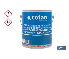 Pintura Piscinas Clorocaucho | Color Azul  Azul Oscuro | Capacidad 5 Kg