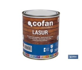 LASUR PROTECTOR AL AGUA PARA MADERA MATE TECA 750 ML