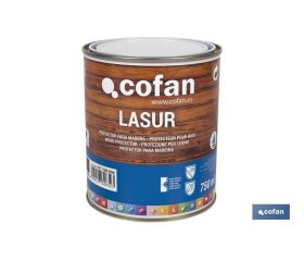 LASUR PROTECTOR AL AGUA PARA MADERA MATE PALISANDRO 750 ML