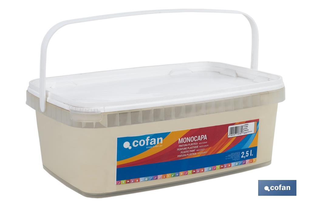 PINTURA PLÁSTICA MONOCAPA Marfil (2,5 LT)