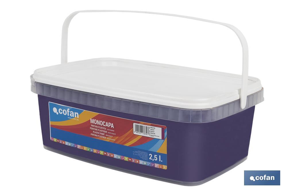 PINTURA PLÁSTICA MONOCAPA Violeta (2,5 LT)