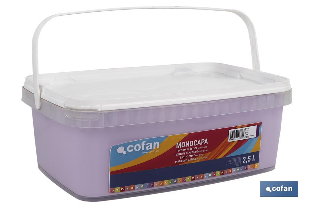 PINTURA PLÁSTICA MONOCAPA Lila (2,5 LT)