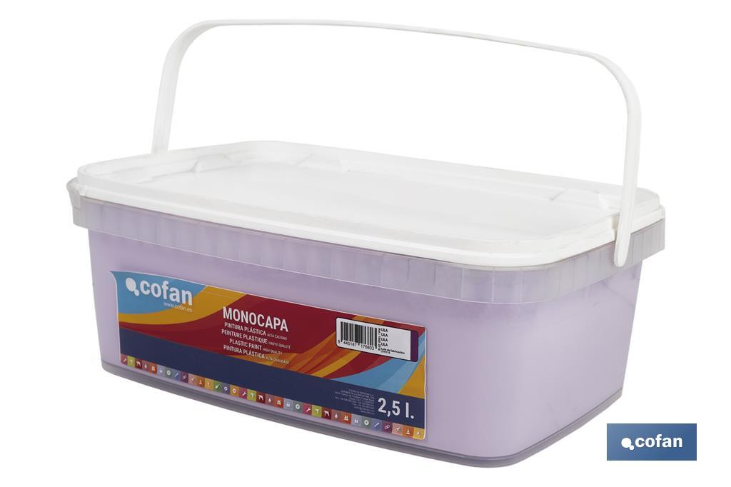 PINTURA PLÁSTICA MONOCAPA Lila (2,5 LT)