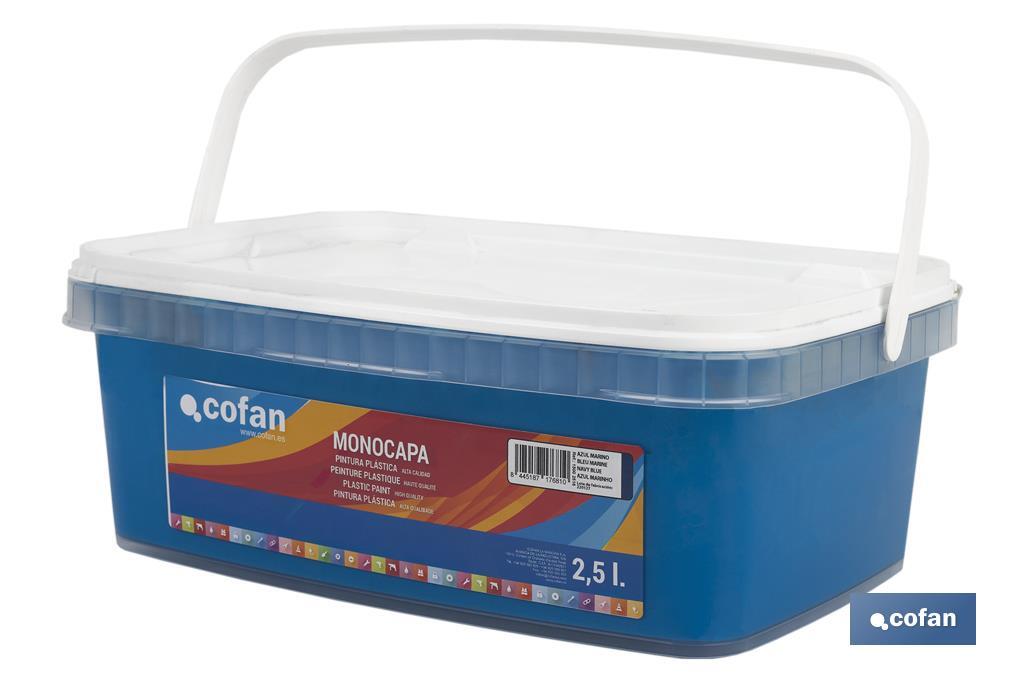PINTURA PLÁSTICA MONOCAPA Azul Marino (2,5 LT)