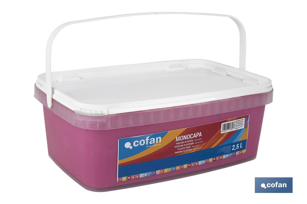 PINTURA PLÁSTICA MONOCAPA Magenta Suave (2,5 LT)