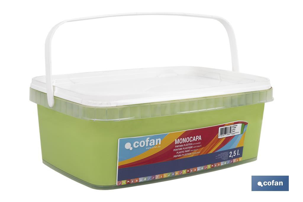 PINTURA PLÁSTICA MONOCAPA Manzana (2,5 LT)