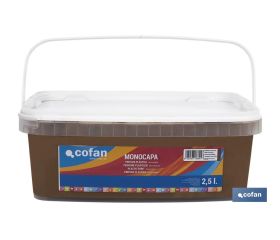 PINTURA PLÁSTICA MONOCAPA Marron Choco. (2,5 LT)