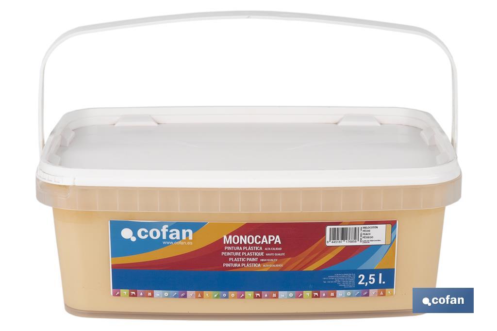 PINTURA PLÁSTICA MONOCAPA Melocoton (2,5 LT)