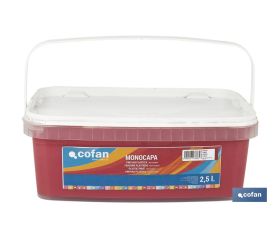 PINTURA PLÁSTICA MONOCAPA Cereza (2,5 LT)