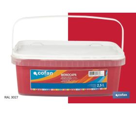 PINTURA PLÁSTICA MONOCAPA Cereza (2,5 LT)