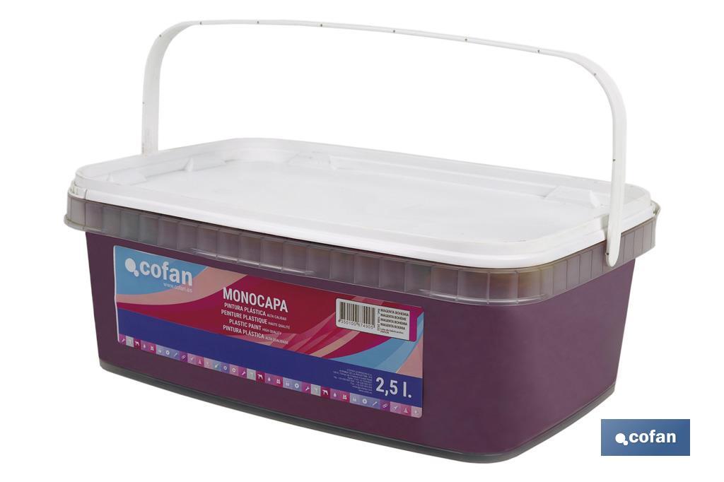 PINTURA PLÁSTICA MONOCAPA Magenta Bohem (2,5 LT)