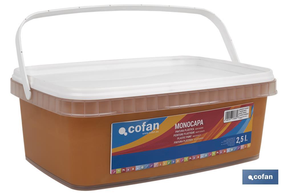 PINTURA PLÁSTICA MONOCAPA Naranja Tostado (2,5 LT)