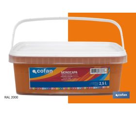PINTURA PLÁSTICA MONOCAPA Naranja Tostado (2,5 LT)