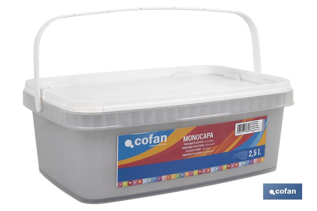 PINTURA PLÁSTICA MONOCAPA Gris Perla (2,5 LT)
