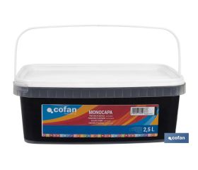 PINTURA PLÁSTICA MONOCAPA Negro (2,5 LT)