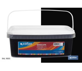 PINTURA PLÁSTICA MONOCAPA Negro (2,5 LT)