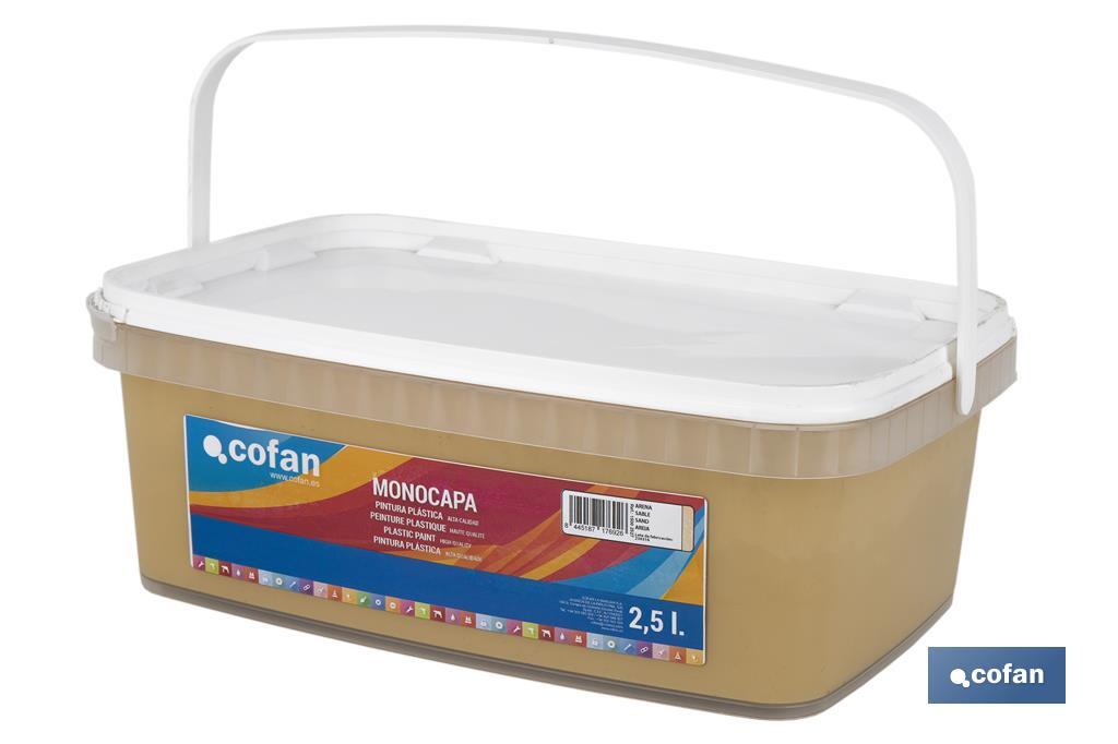PINTURA PLÁSTICA MONOCAPA Arena (2,5 LT)