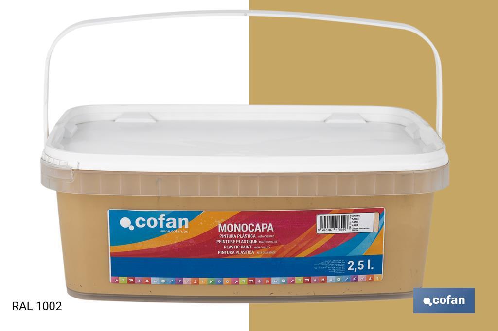 PINTURA PLÁSTICA MONOCAPA Arena (2,5 LT)