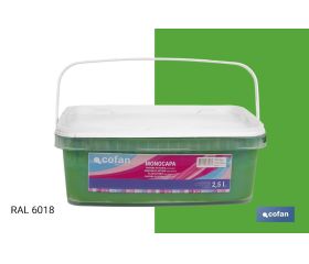 PINTURA PLÁSTICA MONOCAPA Verde Yuca (2,5 LT)