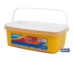 PINTURA PLÁSTICA MONOCAPA Amarillo Medio (2,5 LT)