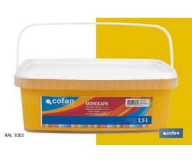 PINTURA PLÁSTICA MONOCAPA Amarillo Medio (2,5 LT)