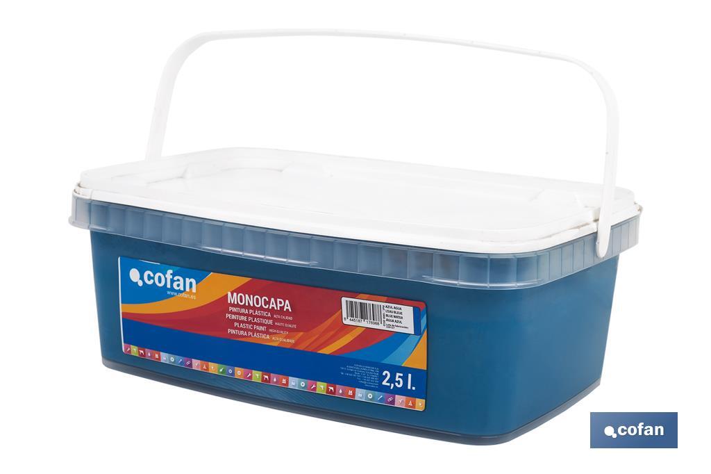 PINTURA PLÁSTICA MONOCAPA Azul Agua (2,5 LT)