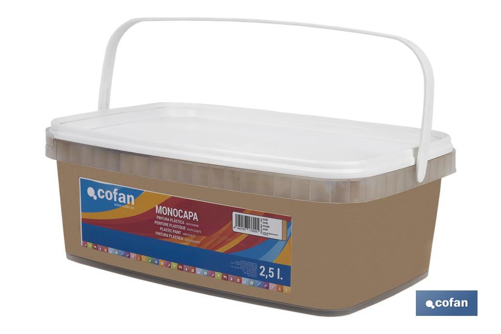 PINTURA PLÁSTICA MONOCAPA Ocre (2,5 LT)