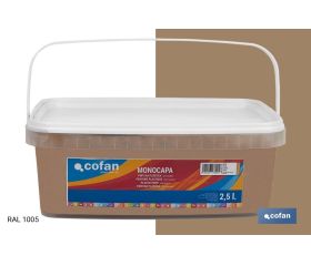 PINTURA PLÁSTICA MONOCAPA Ocre (2,5 LT)