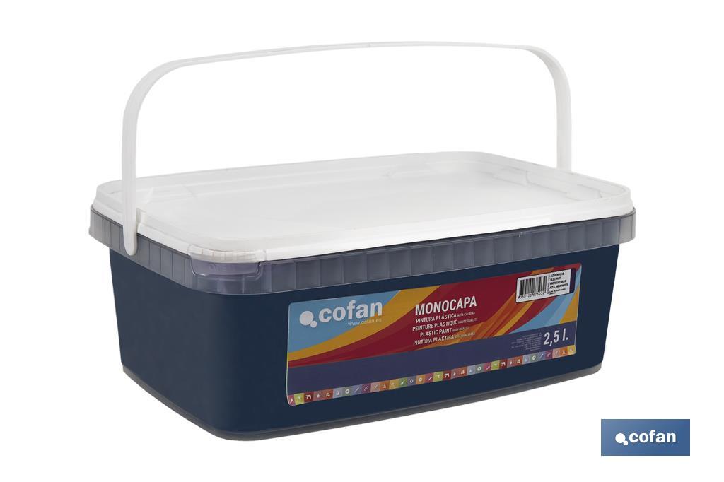 PINTURA PLÁSTICA MONOCAPA Azul Noche (2,5 LT)