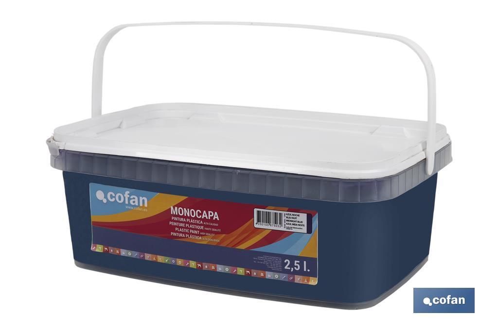 PINTURA PLÁSTICA MONOCAPA Azul Noche (2,5 LT)