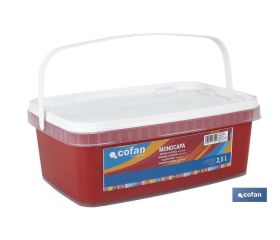 PINTURA PLÁSTICA MONOCAPA Rojo Diablo (2,5 LT)