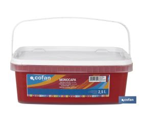PINTURA PLÁSTICA MONOCAPA Rojo Diablo (2,5 LT)