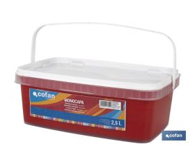 PINTURA PLÁSTICA MONOCAPA Rojo Diablo (2,5 LT)