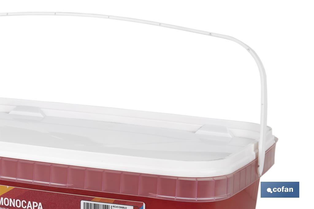 PINTURA PLÁSTICA MONOCAPA Rojo Diablo (2,5 LT)