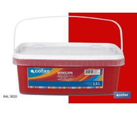 PINTURA PLÁSTICA MONOCAPA Rojo Diablo (2,5 LT)