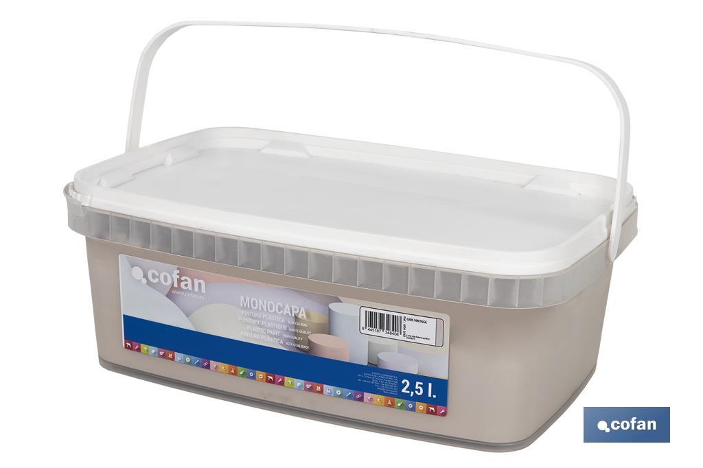 PINTURA PLÁSTICA MONOCAPA GRIS VINTAGE 2,5 L