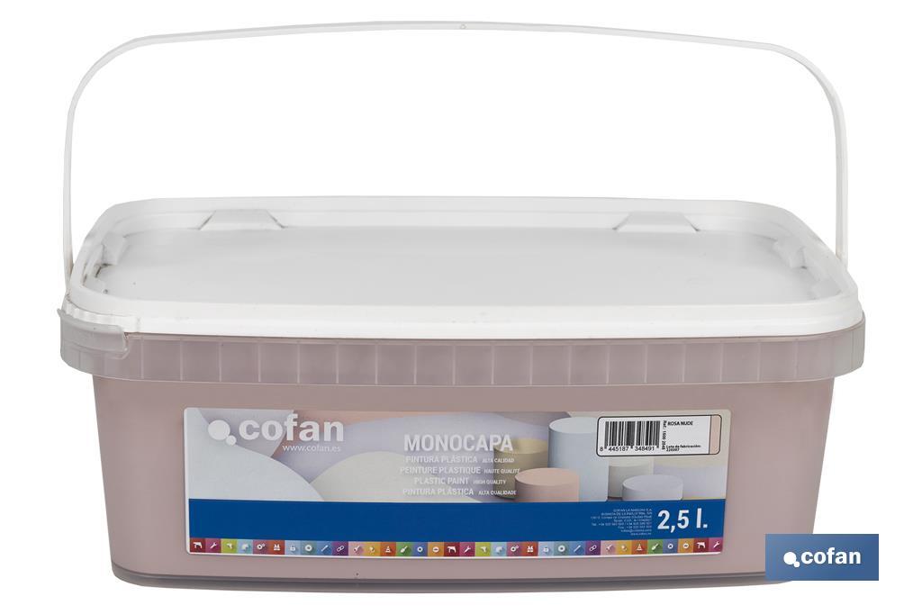 PINTURA PLÁSTICA MONOCAPA ROSA NUDE 2,5 L