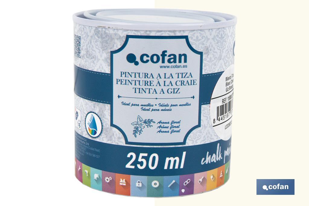 PINTURA A LA TIZA, CHALK PAINT, BLANCO TIZA 250 ML