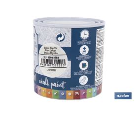 PINTURA A LA TIZA, CHALK PAINT, BLANCO ALGODÓN 250 ML