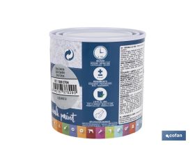 PINTURA A LA TIZA, CHALK PAINT, GRIS CENIZA 250 ML