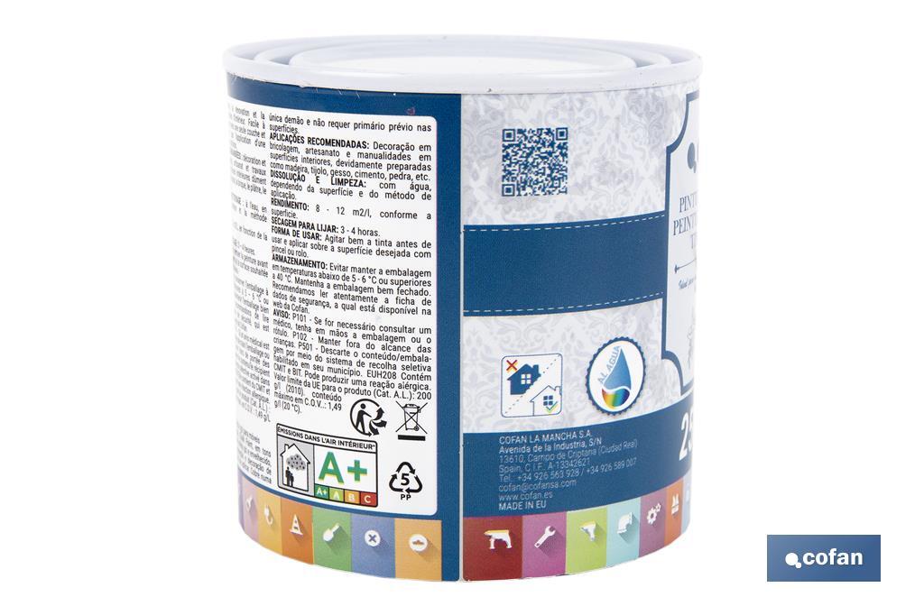 PINTURA A LA TIZA, CHALK PAINT, ROSA TALCO 250 ML