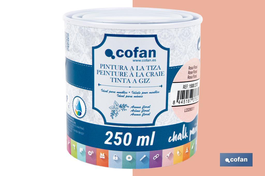 PINTURA A LA TIZA, CHALK PAINT, ROSA FLORAL 250 ML