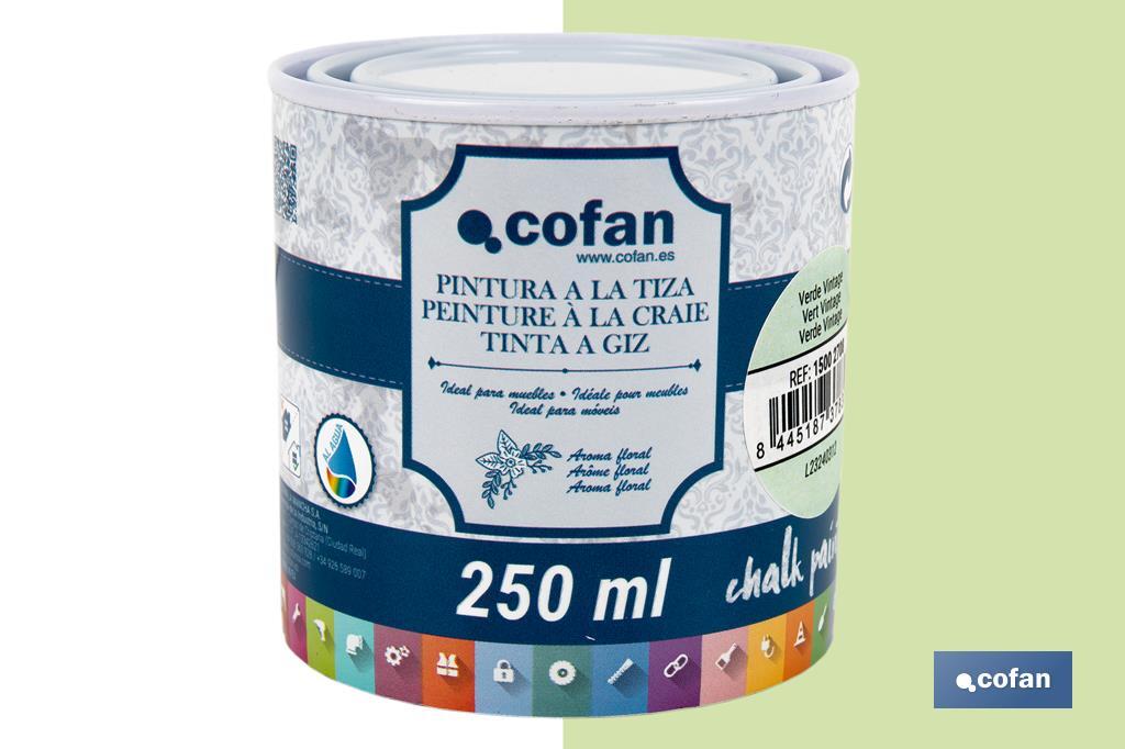 PINTURA A LA TIZA, CHALK PAINT, VERDE VINTAGE 250 ML