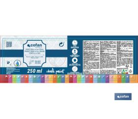 PINTURA A LA TIZA, CHALK PAINT, AZUL CELESTE 250 ML