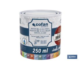 PINTURA A LA TIZA, CHALK PAINT, ROJO CEREZA 250 ML