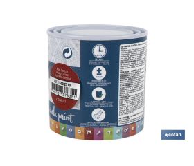 PINTURA A LA TIZA, CHALK PAINT, ROJO CEREZA 250 ML